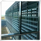 Ombrage extérieur adapté aux besoins du client de Sun d'auvent de profil aérodynamique de Sun d'auvents en aluminium d'ombre