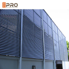Ombrage extérieur adapté aux besoins du client de Sun d'auvent de profil aérodynamique de Sun d'auvents en aluminium d'ombre