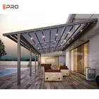 Auvent de pergola escamotable en aluminium de gazebos ombrage automatique de toit se pliant de toit pour le patio extérieur