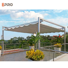 Auvent escamotable extérieur de pergola en aluminium de toit de PVC à télécommande avec la bande lumineuse