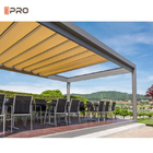 Glissière imperméable moderne rétractable de couverture d'ombre d'auvent de pergola en aluminium sur le toit de fil