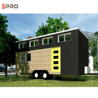 Design moderne Maison sur roues Container préfabriqué Bureau Structure en acier léger Maison minuscule