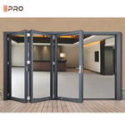 Système de porte pliante en aluminium moderne Porte pliante en plexiglas