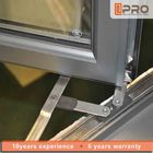 Fenêtres en aluminium de tissu pour rideaux de double de conception de système de tissu pour rideaux de coupure thermique en aluminium antipluie de Windows