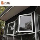 Le double de résistance de la poussière a glacé les fenêtres Bi-se pliantes de Windows/de Windows pliage en aluminium pour les portes en aluminium de patio de pliage de Bi