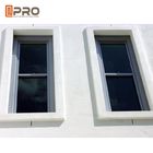 L'inclinaison adaptée aux besoins du client Sash en aluminium coulissant Windows de taille saupoudrent la préparation de surface enduite