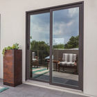 Portes en verre de glissement en aluminium de chambre à coucher décorative intérieure et profil en aluminium de colle de fenêtre de porte qui respecte l'environnement de glissière