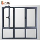 Adaptez le double tissu pour rideaux aux besoins du client horizontal Windows/fenêtre en aluminium de tissu pour rideaux de voûte de fenêtre de tissu pour rideaux du Nigéria de vitrail de vue