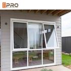 La tente en aluminium Windows de double vitrage/le dessus en aluminium de Hung Roof Window ISO9001 de fenêtre en aluminium tente supérieure d'auvent a accroché