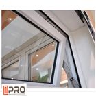 Certification en aluminium d'OIN de Windows de tente d'impact d'ouragan avec les fenêtres fixes de tente de bobinier de chaîne du fond supérieur de fenêtre