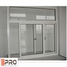 Double - fenêtre de glissement en aluminium en verre de glissement de couche de vitraux de double en aluminium silencieux de Grey Color Commercial