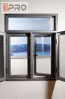L'oscillation résistant aux chocs Windows ouvert flottent l'aluminium en aluminium en verre de tissu pour rideaux de fenêtres de tissu pour rideaux de double de Windows de Chambre