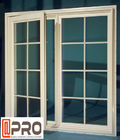 Résidentiel éliminez le tissu pour rideaux Windows/fenêtre de pivotement en aluminium avec les fenêtres en aluminium blanches de conception de grille