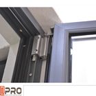 Tissu pour rideaux en aluminium contemporain Windows avec la poignée de tissu pour rideaux de fenêtres de PORTES de WINDOWS de TISSU POUR RIDEAUX du grillage ISO9001 de sécurité