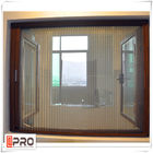 Tissu pour rideaux en aluminium insonorisé Windows, doubles petites fenêtres vitrées faites sur commande d'impact d'ouragan de tissu pour rideaux de Windows