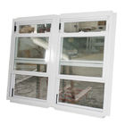 Sash en aluminium en verre blanc Windows pour le nettoyage facile de longévité élevée de salle de bains