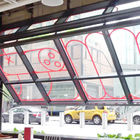 Le message publicitaire insonorisé soulèvent les vitraux en aluminium