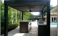 Pergola extérieure adaptée aux besoins du client de jardin moderne en aluminium d'auvents