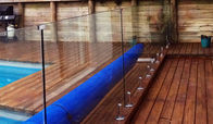 Jardin décoratif clôturant la balustrade en verre de profilé en u en aluminium