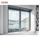 Fenêtre en aluminium simple extérieure de tissu pour rideaux de cadre de la maison 1.4mm
