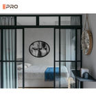 Portes en verre de glissement en aluminium intérieures pour la chambre à coucher adaptée aux besoins du client