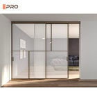 Portes en verre de glissement en aluminium intérieures pour la chambre à coucher adaptée aux besoins du client