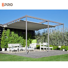 Position libre de pergola de belvédère en aluminium moderne antipluie de patio à télécommande