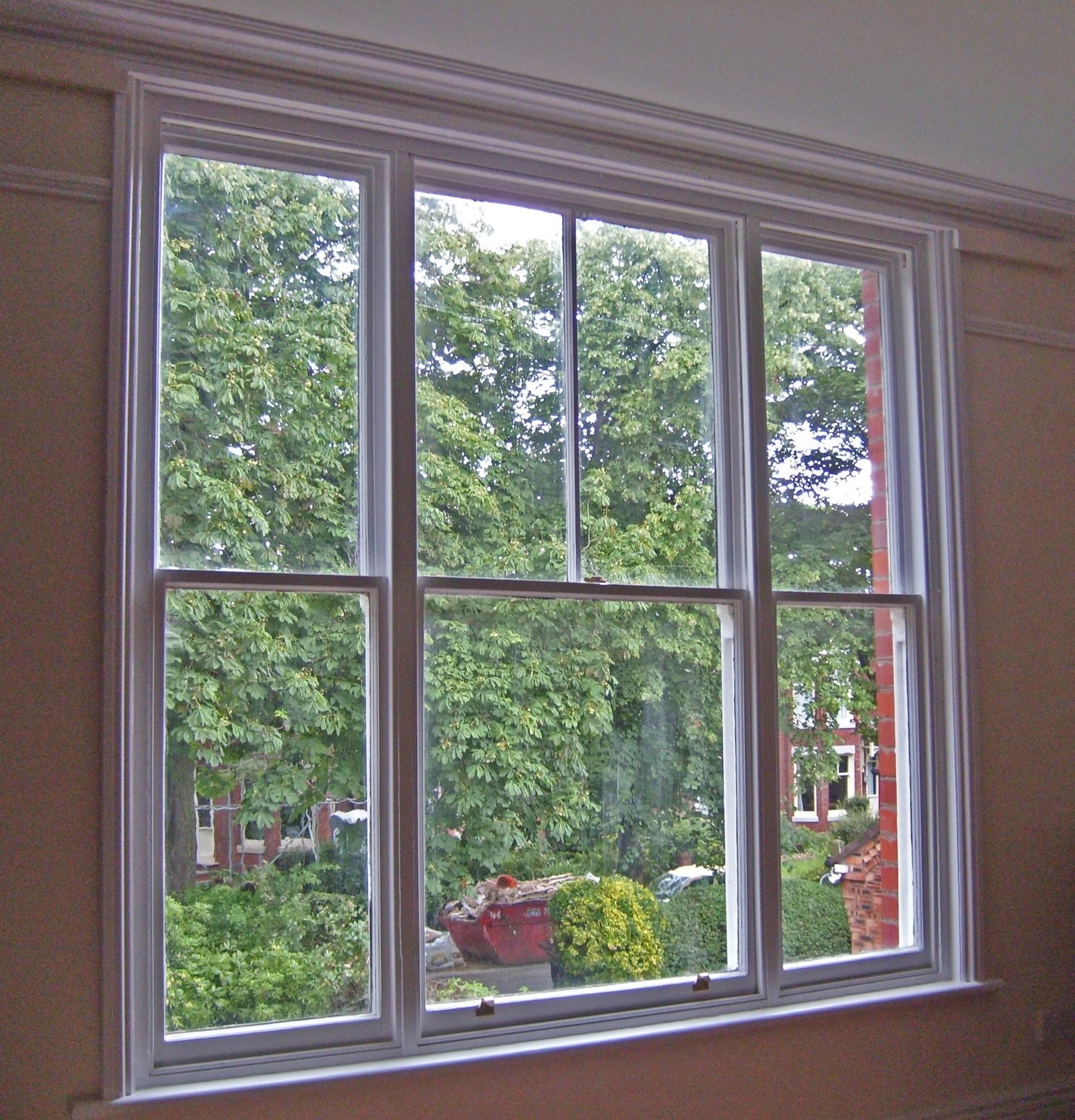 Le double simple de Hung Window High Security Aluminium de double d'OIN a glacé Sash Windows dans le contrôle de ventilation