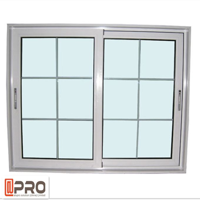 fenêtre de glissement en aluminium anodisée, fenêtre en aluminium coulissante verticale, porte en verre de fenêtre de glissement