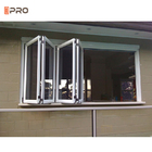 Le Bi plient la douche la verticale qu'en aluminium de Windows de pliage se plient vers le haut du balcon en verre