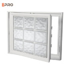 Le double en aluminium de revêtement de poudre de Windows de tissu pour rideaux d'isolation phonique a glacé