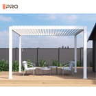 La pergola en aluminium moderne de jardin extérieur couvre le toit d'auvent imperméable