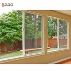 Aluminium ou PVC imperméables de fenêtre coulissante à double vitrage de couleur bronze
