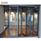 Portes pliantes en aluminium de Chambre résidentielle avec écran escamotable American Stadard