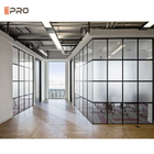 Le bureau moderne de personnalisation sépare le système insonorisé de cadre en aluminium de double mur en verre de pièce