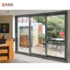 Revêtement en aluminium adapté aux besoins du client de poudre de système de portes en verre de glissement de patio de balcon