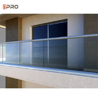Poteau inoxydable de balustrades d'intérieur en aluminium écologiques d'escalier de balustrade pour les pièces en verre de balustrade