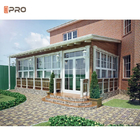 Conservatoire de luxe salle de soleil en verre stratifié jardin véranda salle de soleil en verre en aluminium