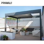 Gazebo moderne jardin extérieur Louver motorisé Louvered ombre bioclimatique automatique en aluminium rétractable Pergola