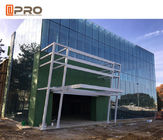Système en aluminium extérieur de construction de mur rideau façade en verre réfléchissante/basse-e