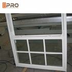 Double en aluminium vertical Hung Window For Houses/dessus en verre Hung Window