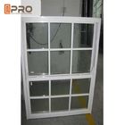 Double en aluminium vertical Hung Window For Houses/dessus en verre Hung Window