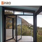 Multi - portes de pliage en aluminium de panneau pour le pliage extérieur plissé de rendement optimum résidentiel de porte grillagée de pliage de maille