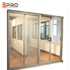 Les portes en verre de glissement en aluminium d'intérieur avec les accessoires en caoutchouc de mastic d'EPDM ont employé la vente extérieure de portes en verre de glissement