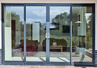 Les portes en verre de glissement en aluminium de sécurité moderne de Chambre avec la poudre enduisant les portes coulissantes cachées doublent les portes coulissantes