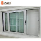 Glissement en aluminium coulissant coulissant vertical en aluminium de verre de fenêtre de verticale de rideau en balcon de Windows de Chambre moderne simple