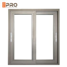 La petite toilette Windows coulissant en aluminium d'isolation phonique saupoudrent la porte verticale de revêtement de fenêtre de glissement des prix de fenêtre de glissement