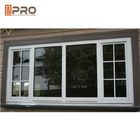 L'impact coulissant d'ouragan de fabrication en aluminium noire Windows sûr pour la maison protègent la fenêtre de glissement en aluminium de matériaux