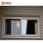 L'impact coulissant d'ouragan de fabrication en aluminium noire Windows sûr pour la maison protègent la fenêtre de glissement en aluminium de matériaux
