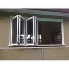 Couleur Bifold en aluminium de Windows de preuve de vent facultative avec le double pliage en verre isolé de matériel de fenêtre de pliage de balcon